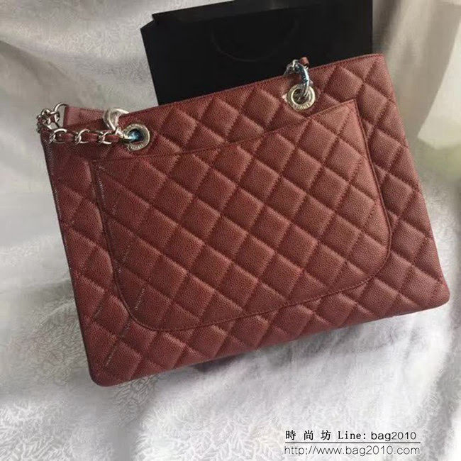 香奈兒CHANEL 50995 經典系列 魚子醬牛皮方形風格雙鏈條包 DSC1954